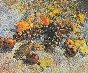 Vincent Van Gogh Still Life with Grapes, apples, lemons and pear oil on canvas